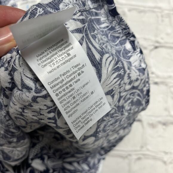 NWT Crewcuts J. crew Linen Blend Top Hawaiian 4/5 - Picture 3 of 4